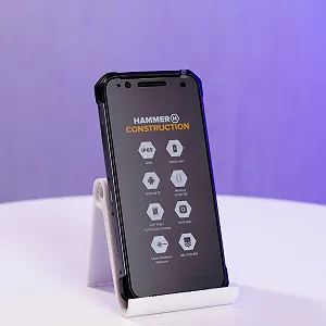 Смартфон 6" myPhone Hammer Construction 6/128Gb 4G 2-SIM NFC 16/8Мп 8 ядер Android 12 Сріблястий - Фото 1