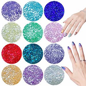 3D Бульбашковые бусины Aurora VEINARDYL, 2-4 мм, 12 цветов - Фото 1