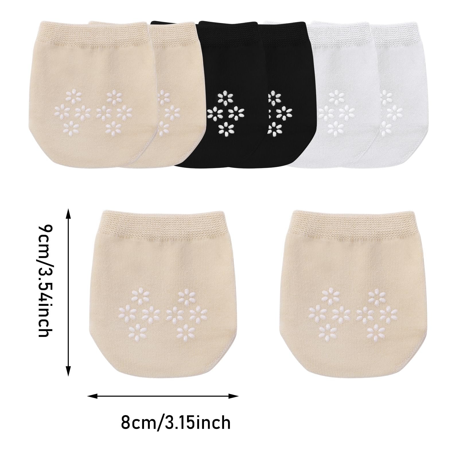 Носки-следки Женские Летние Невидимые с носками для пальцев Черный, Белый и телесный, 9 пар, фото №2