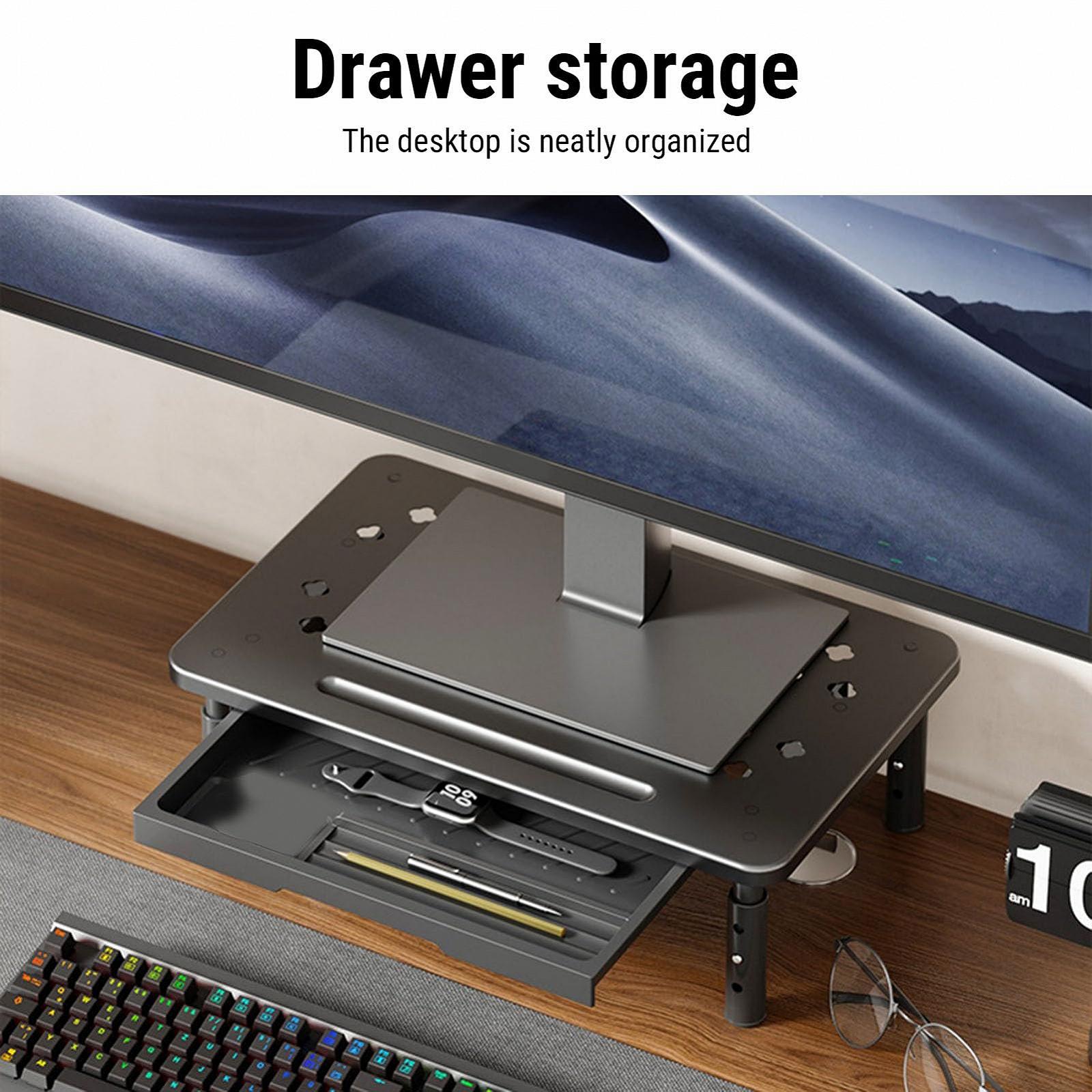 Подставка для компьютера Bewinner с ящиком Black, фото №3