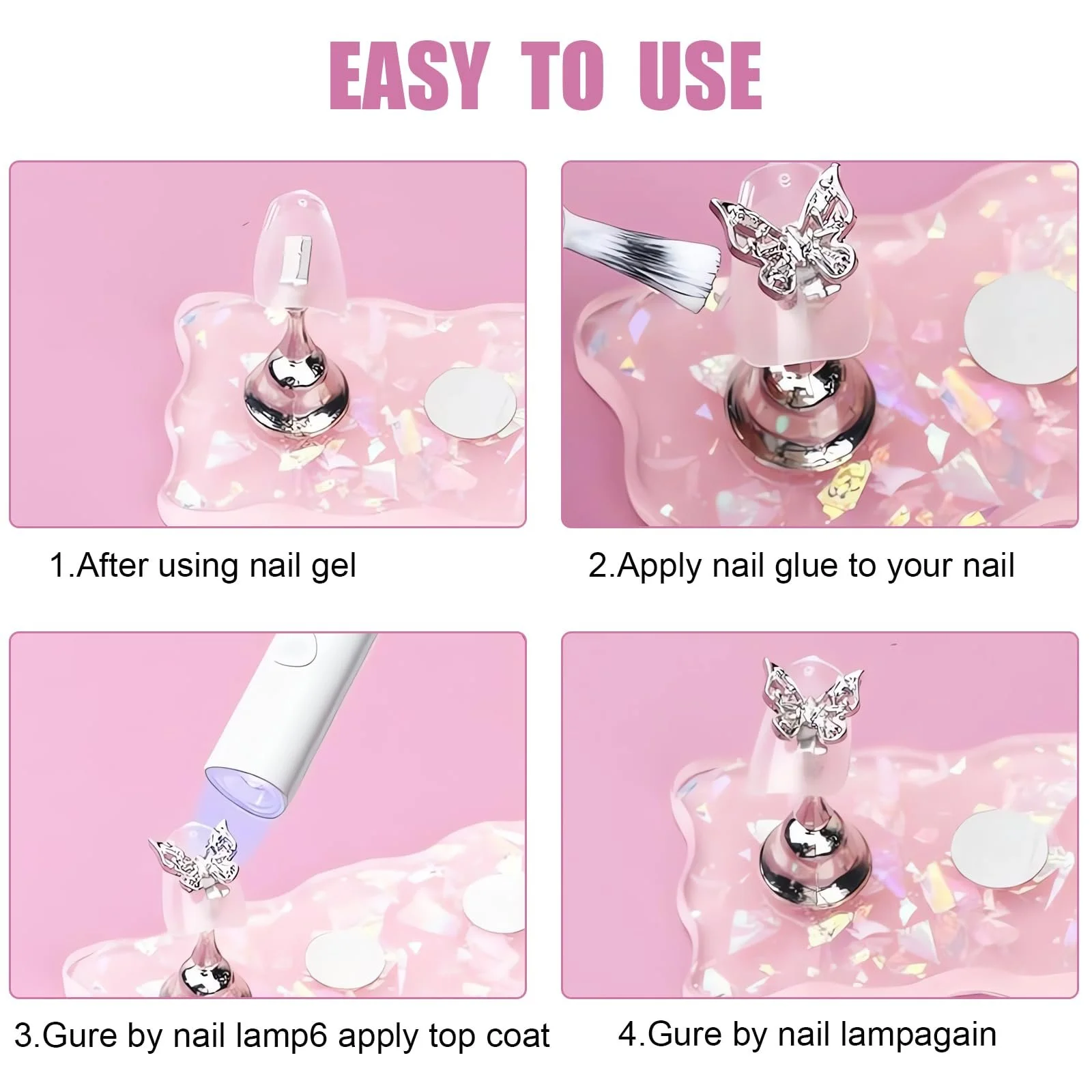 Метелик Метал сріблястий, 25 шт, фото №3 Метелик Метал сріблястий, 25 шт, фото №3