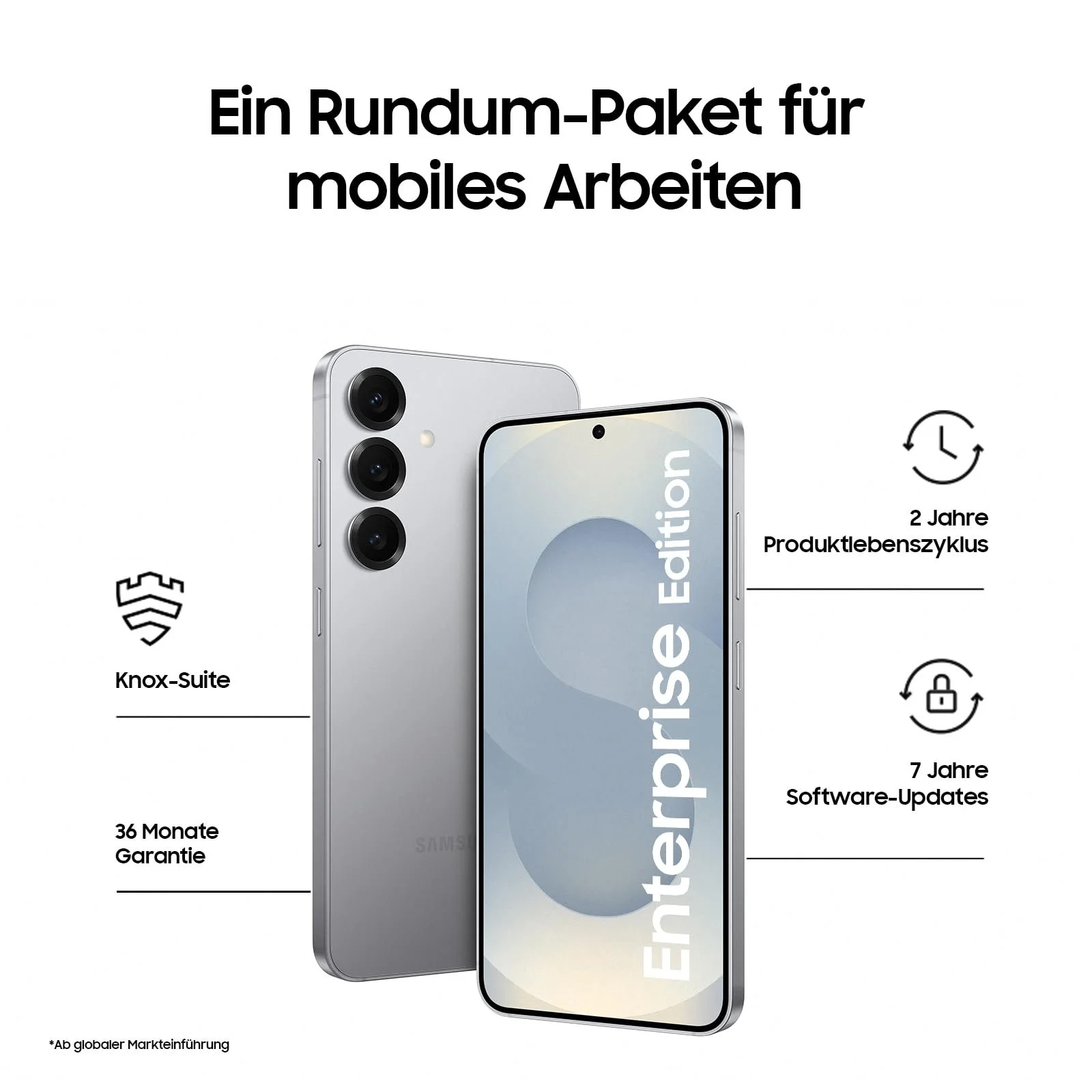 Смартфон Samsung Galaxy S25 Enterprise Edition AI 12 GB RAM 256 GB Memory Silver Shadow, фото №3 Смартфон Samsung Galaxy S25 Enterprise Edition AI 12 GB RAM 256 GB Memory Silver Shadow, фото №3