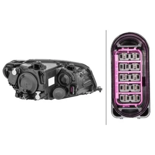 Фара головного света HELLA 1ED 012 286-011 для VW, левая, фото №2