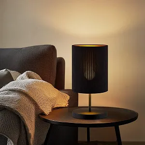 Настільна лампа Home Sweet Home Scandinavian E27 20 x 40 см Black synthetic.ua - Фото 1