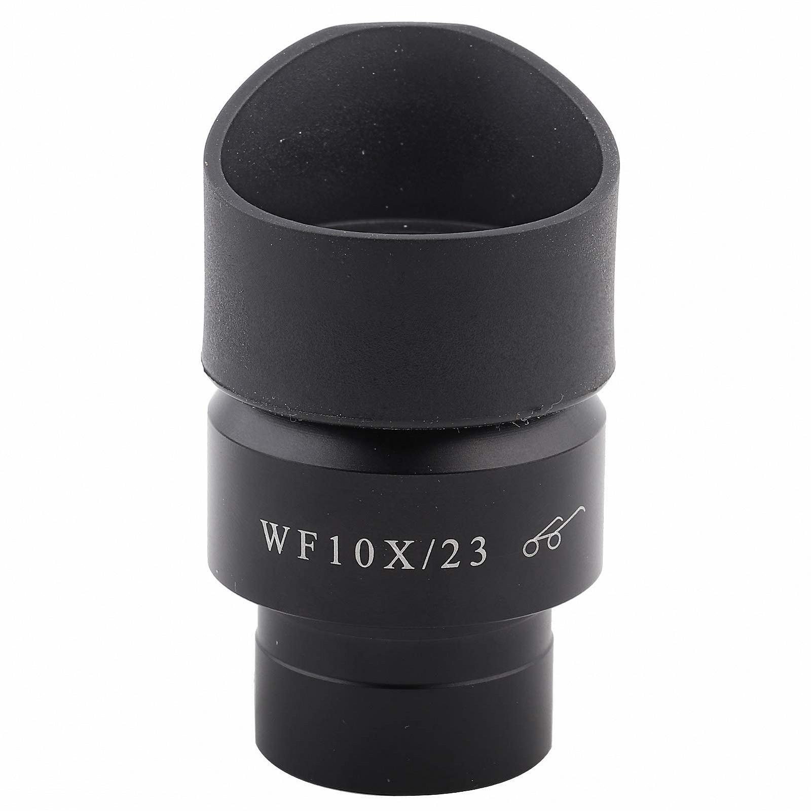 Окуляр для мікроскопа WF10X/23 Ширококутний, з широким полем зору 30 мм, біло-чорний, фото №6