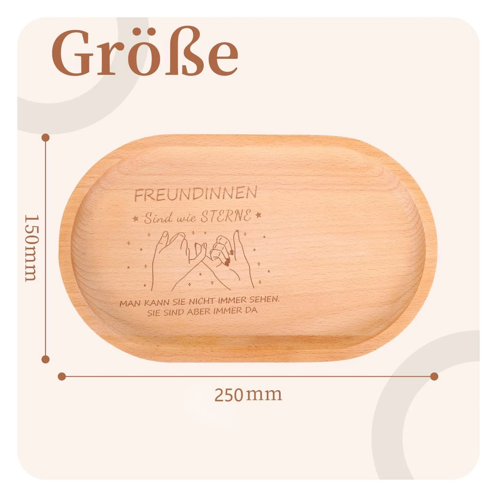 Піднос Zidoley з гравіюванням "Дружба", фото №2 Піднос Zidoley з гравіюванням "Дружба", фото №2