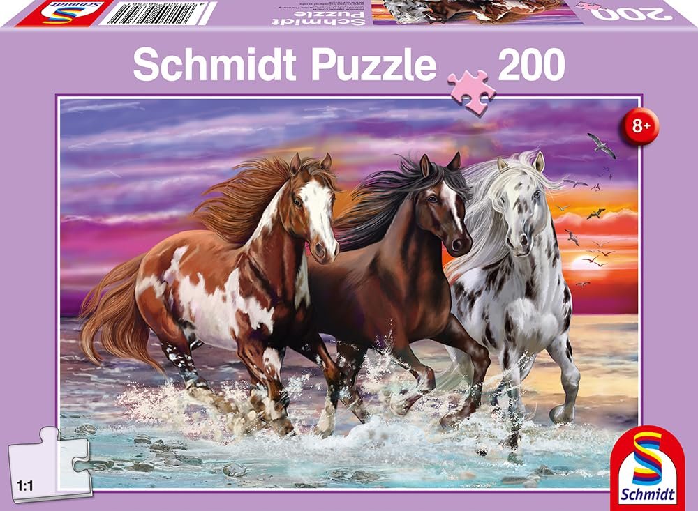 Детский пазл Schmidt Spiele Three Wild Horses 56356 200 деталей разноцветный, фото №4 Детский пазл Schmidt Spiele Three Wild Horses 56356 200 деталей разноцветный, фото №4