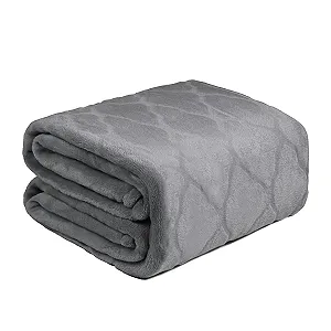 Покривало Domarex Велика, Товста Зимова 200 x 220 см Мікрофібровий Плед для Дивану та Ліжка, Сірий - Фото 1