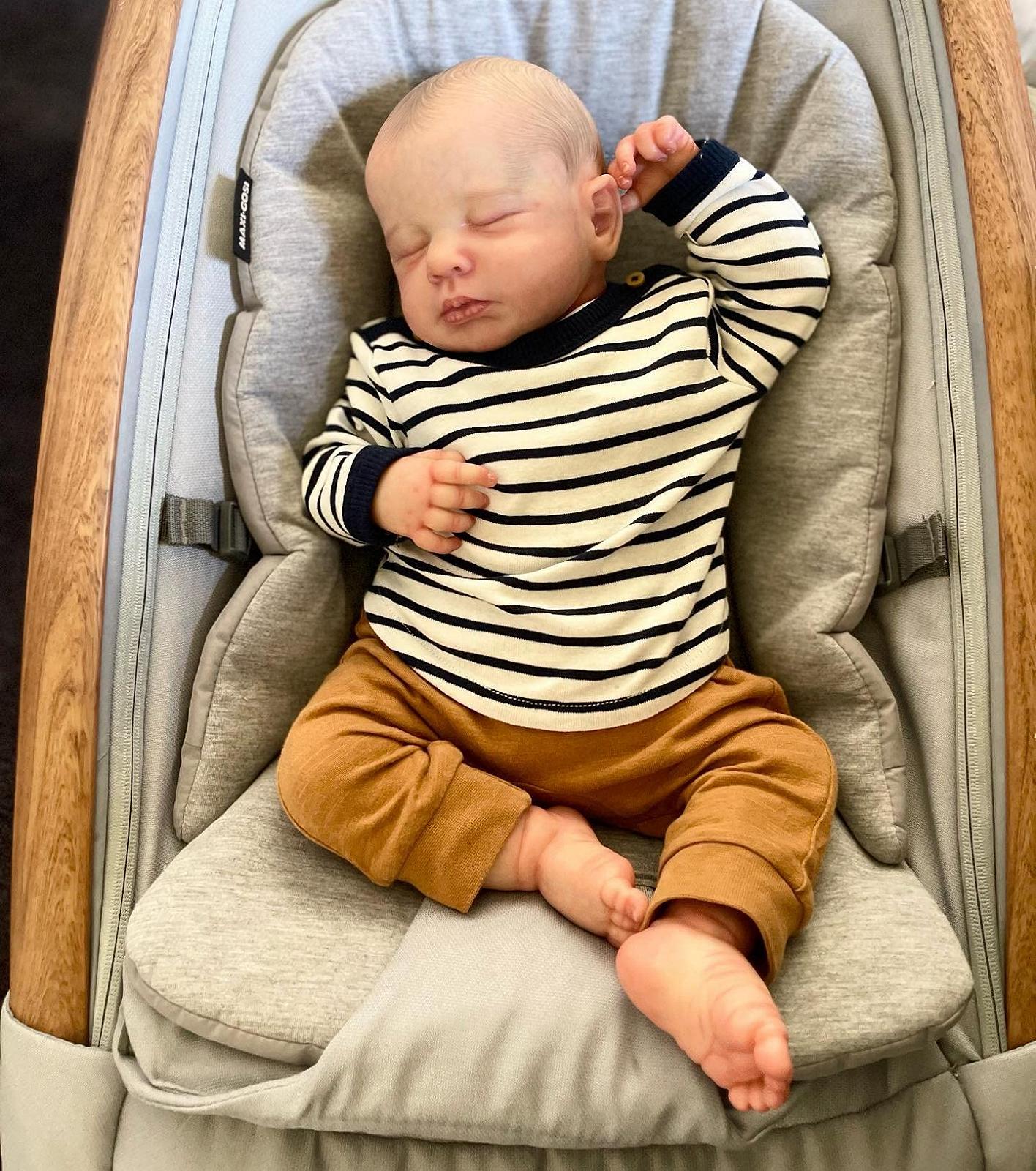 Кукла Zero pam Reborn Baby Boy Lifelike Doll 50 см, фото №3
