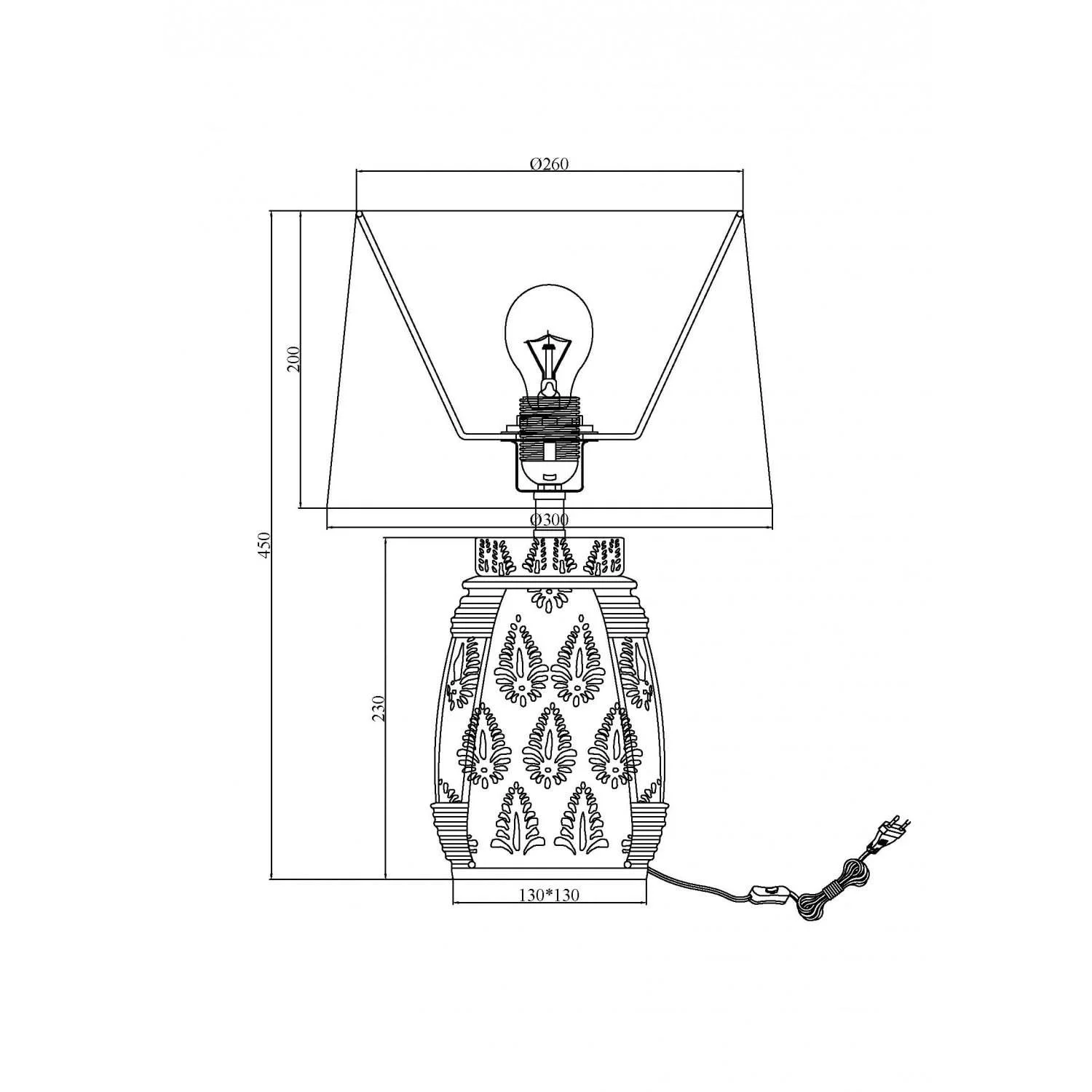 Настільна лампа LEDKIA LIGHTING Ariché E27 White Ceramic Fabric, фото №9