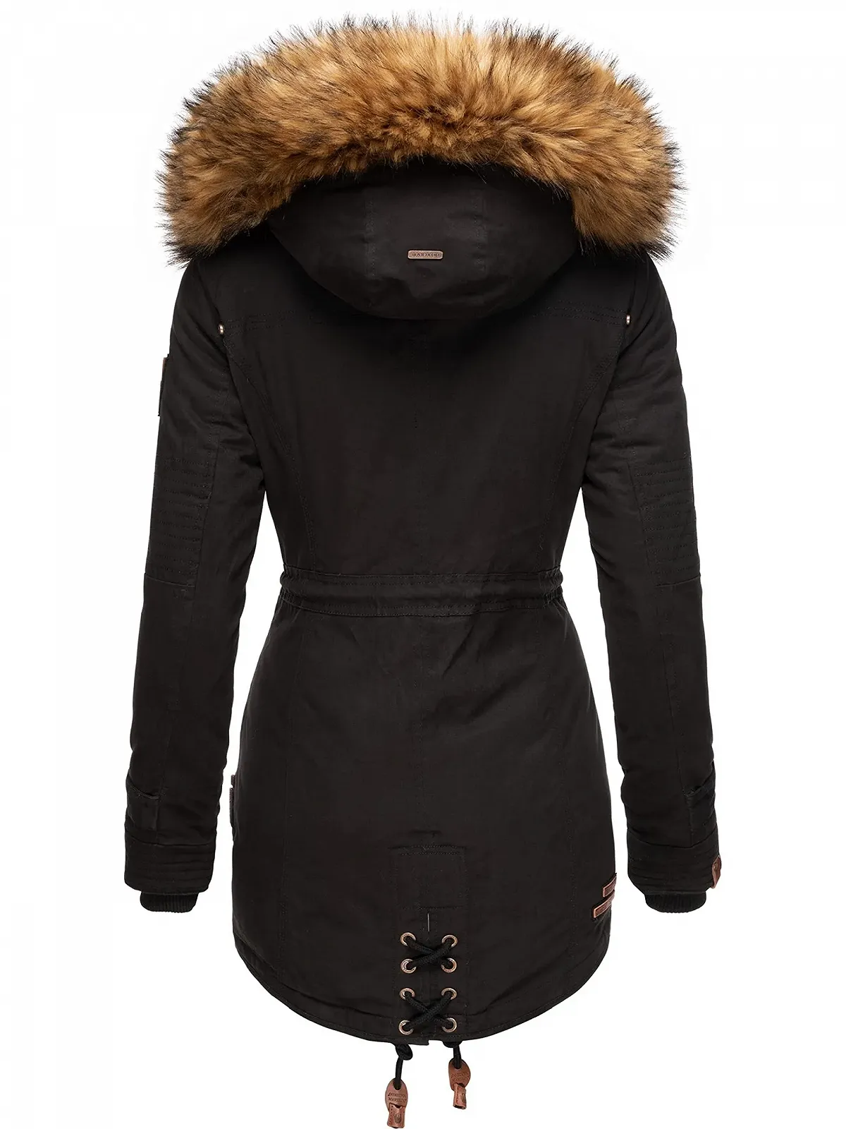 Пальто зимнее Marikoo La Viva Prc Женское со съёмным искусственным мехом, фото №3