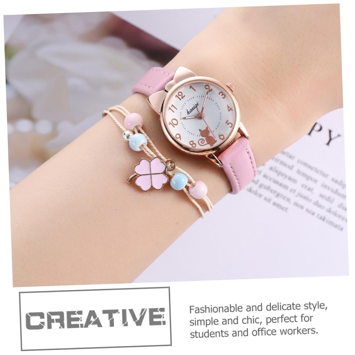 Годинник LIFKOME Кот годинник для жінок, сплав, фото №7