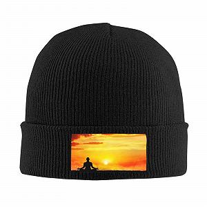 В'язана вовняна шапка з вельветовою вставкою, тепла зимова synthetic.ua - Фото 1