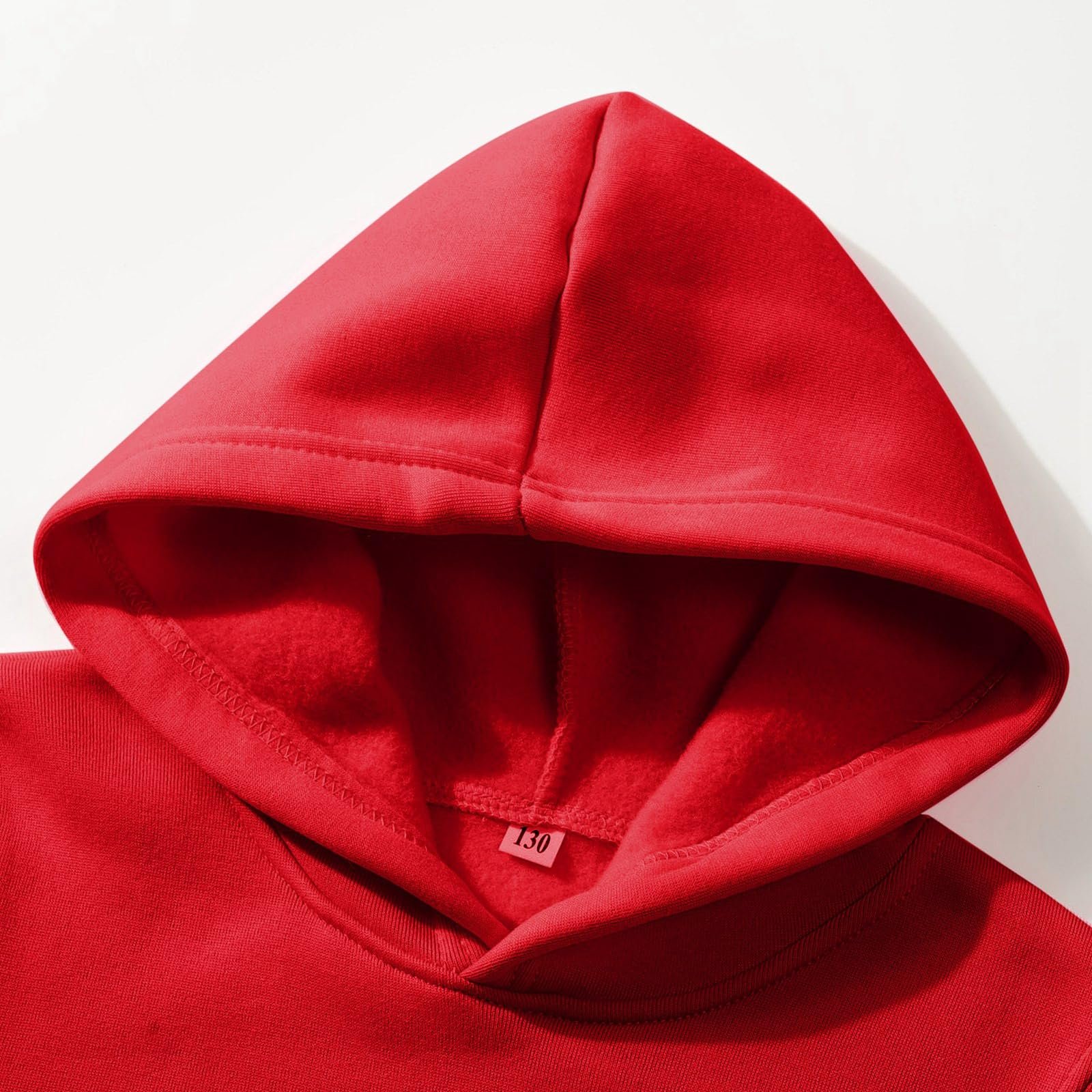 Рождественская Толстовка для Мальчиков Джемпер для Детей Зимняя Рождественская Толстовка Шнурок Рождественская Елка Принт Свитшот с Капюшоном и Карманом Повседневные Топы Толстовка для Мальчиков-Подростков 5-14 лет, фото №6