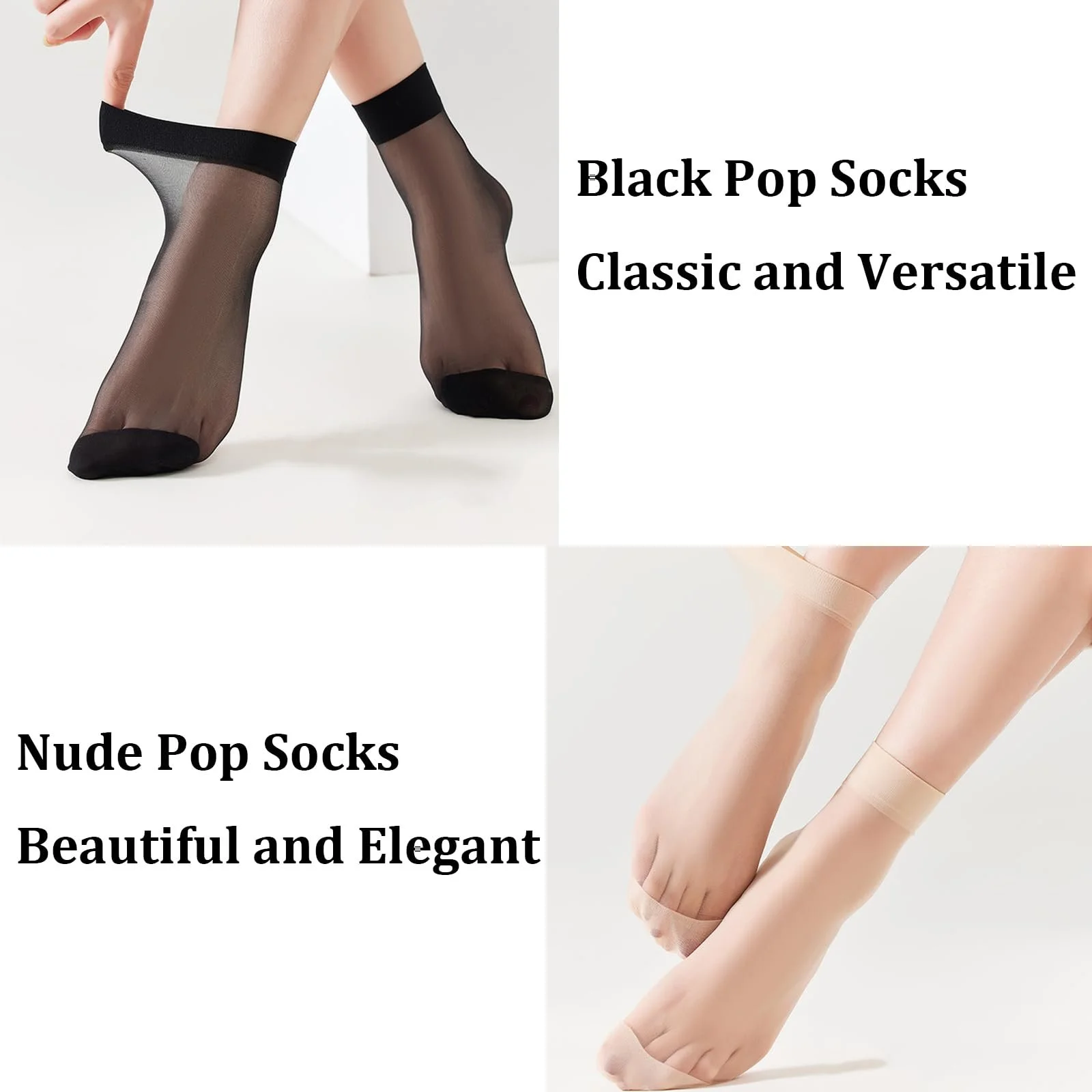 16 пар Жіночі прозорі шкарпетки до щиколотки, фото №4 16 пар Жіночі прозорі шкарпетки до щиколотки, фото №4