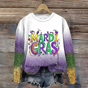 Женская флисовая куртка tsaChick Карнавальный свитшот с принтом, кофта с длинными рукавами без капюшона, вязаный женский джемпер, длинная женская толстовка Y2K synthetic.ua - Фото 1