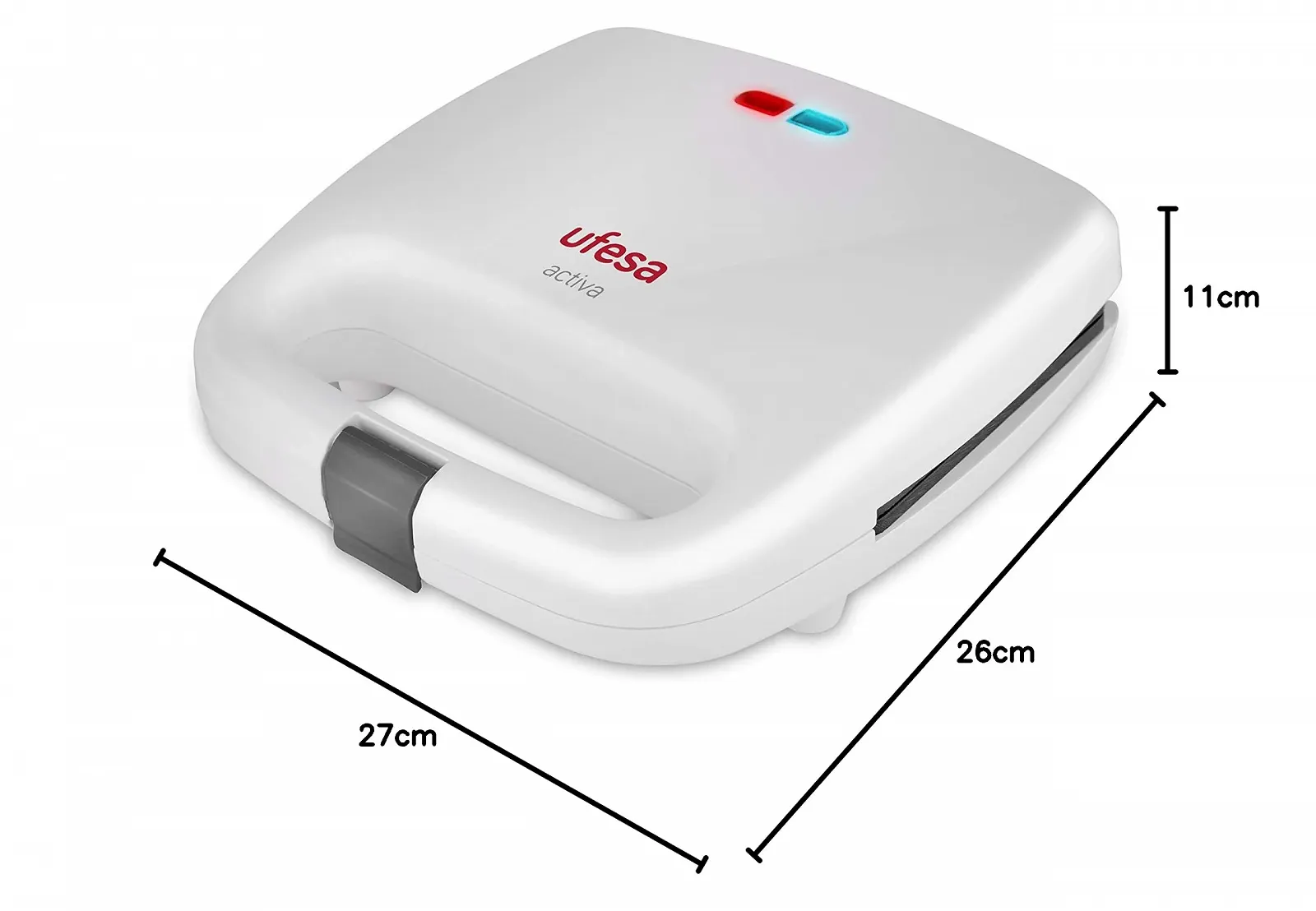 Сэндвичница Ufesa SW7855 750 Вт на 2 сэндвича с антипригарными пластинами, индикатором работы и температур, фото №3 Сэндвичница Ufesa SW7855 750 Вт на 2 сэндвича с антипригарными пластинами, индикатором работы и температур, фото №3