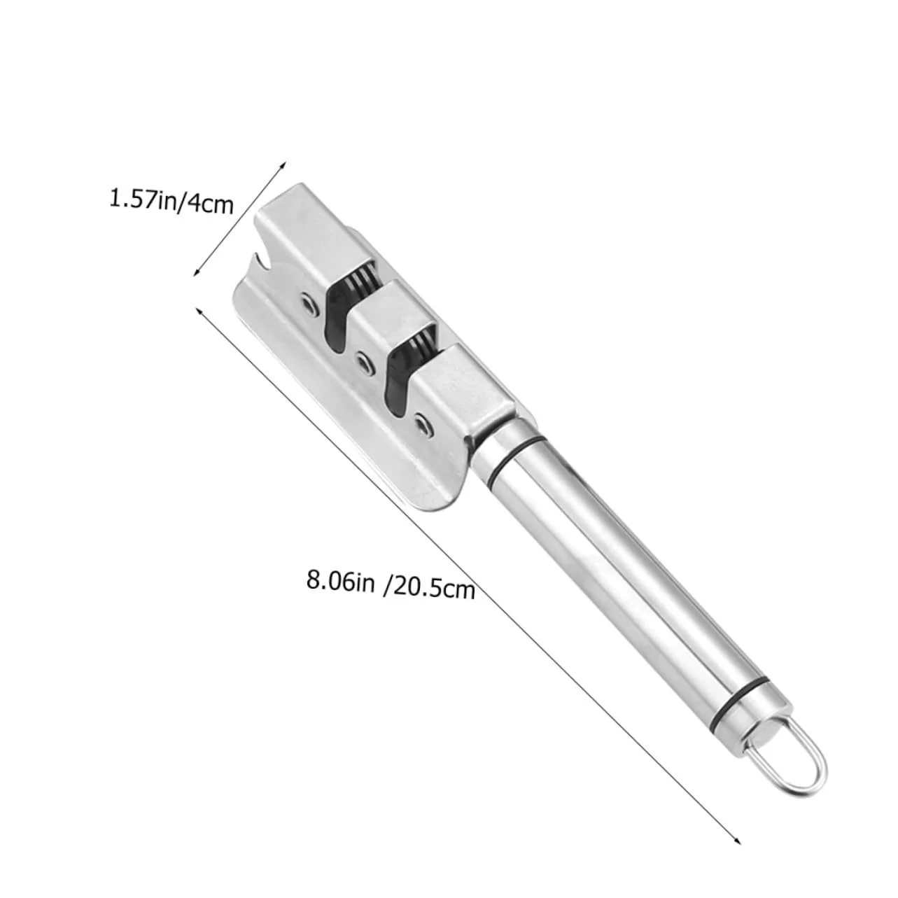 Точилка для ножей и ножниц ручная эргономичная из нержавеющей стали, фото №2