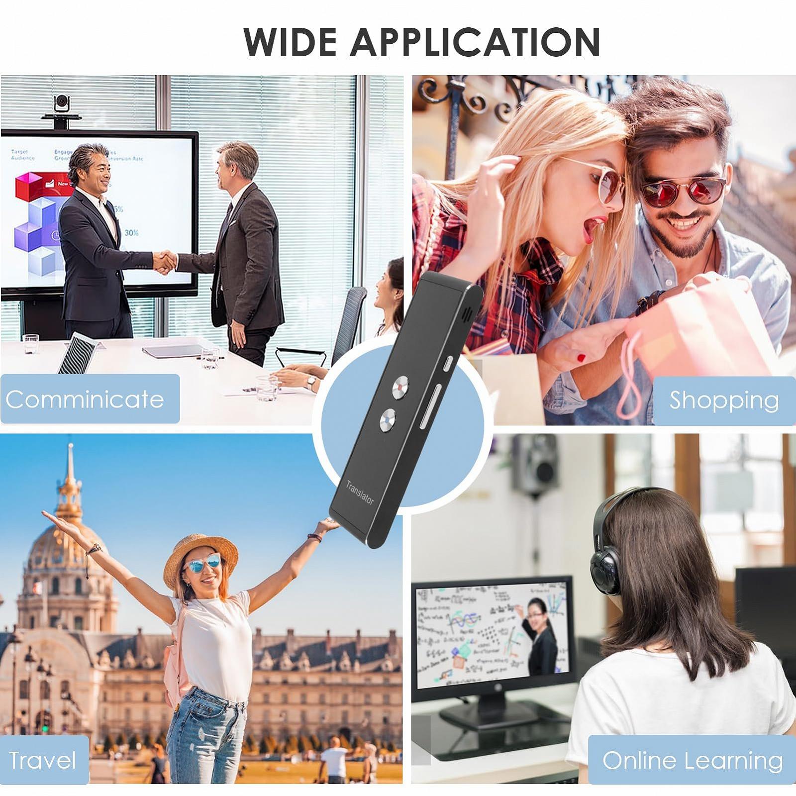 Пристрій для голосового перекладу Bluetooth, Портативний миттєвий двосторонній, фото №7