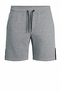 Шорты Jack&Jones JJILOGO BLOCKING SWEAT SHORTS VG 12198008 Светло-серый меланж Серый XL - Фото 1