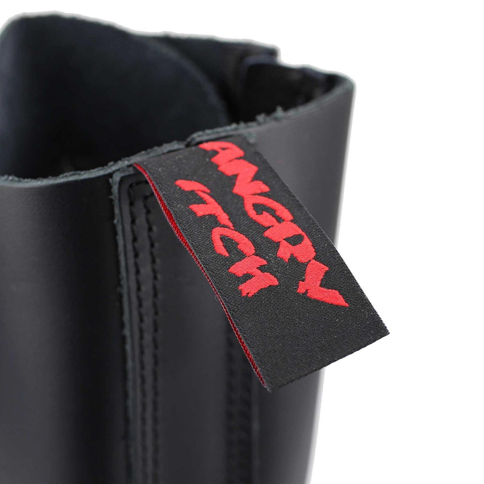 Ботинки Angry Itch 20-Hole Кожаные Черные, фото №9