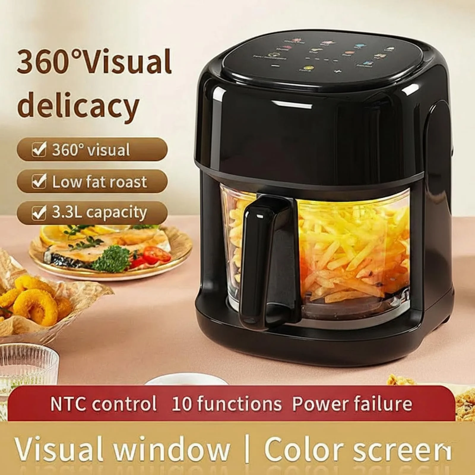 Мультипіч 3.3L 1350W Black, фото №2 Мультипіч 3.3L 1350W Black, фото №2