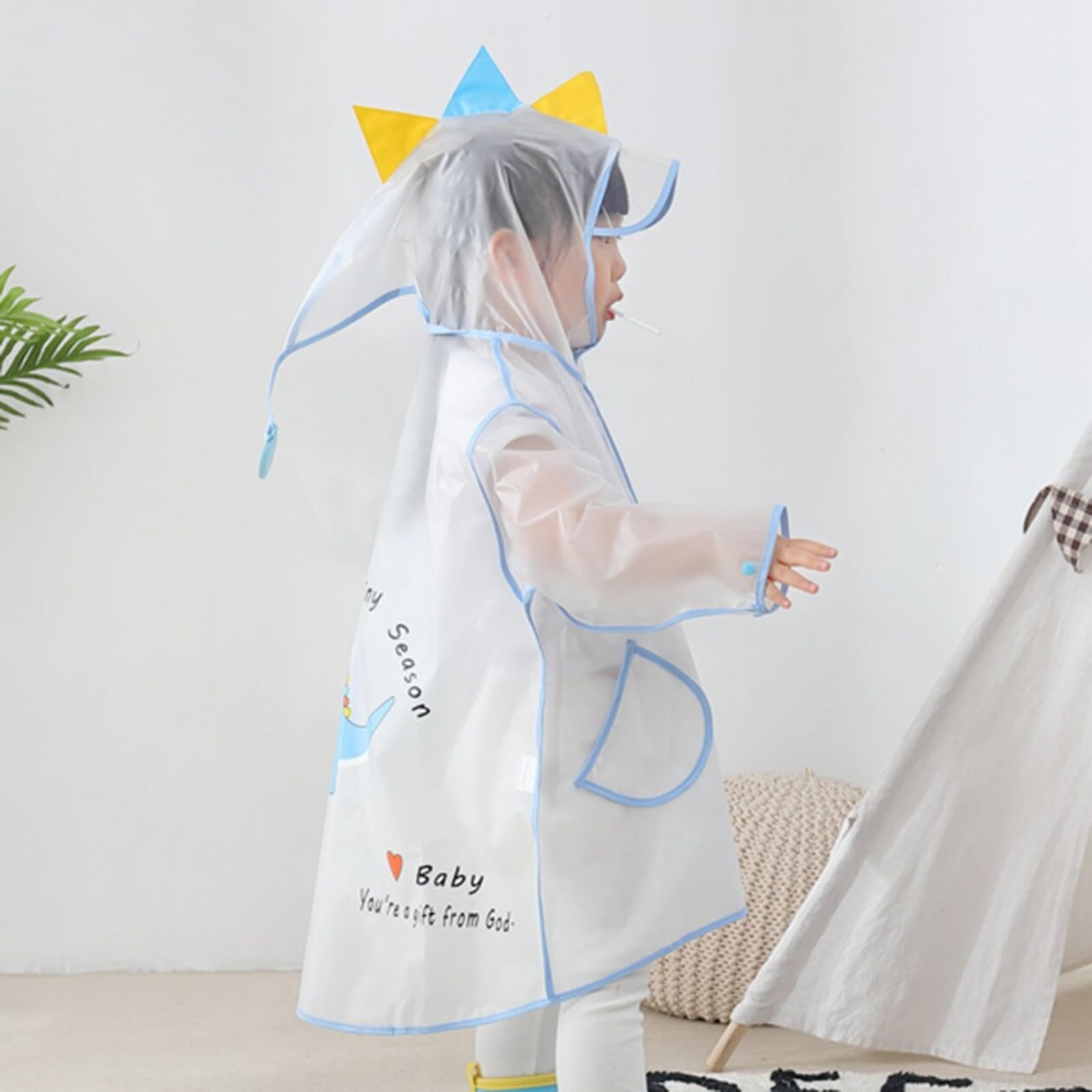 Детская дождевая куртка Oak Прозрачная, фото №5 Детская дождевая куртка Oak Прозрачная, фото №5