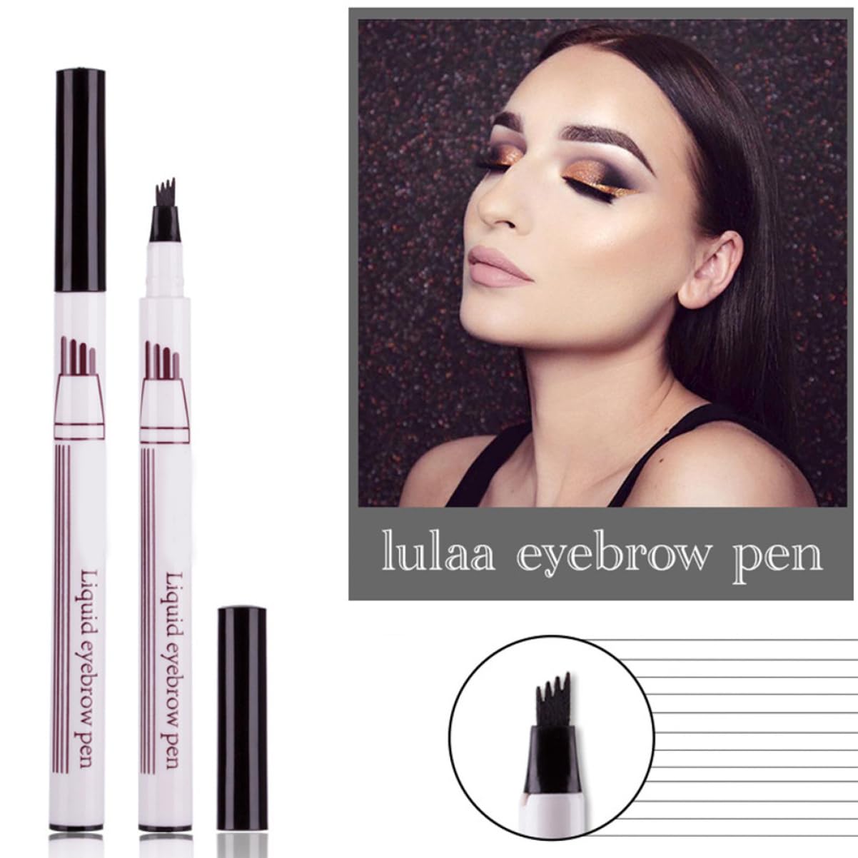 Карандаш Beaupretty 2st Augenbrauenstift для женщин Augenbrauen Make-up Tool Жидкость, фото №7