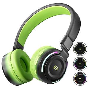 Наушники seenda Bluetooth Children's 85/94 dB Чёрно-зелёные - Фото 1