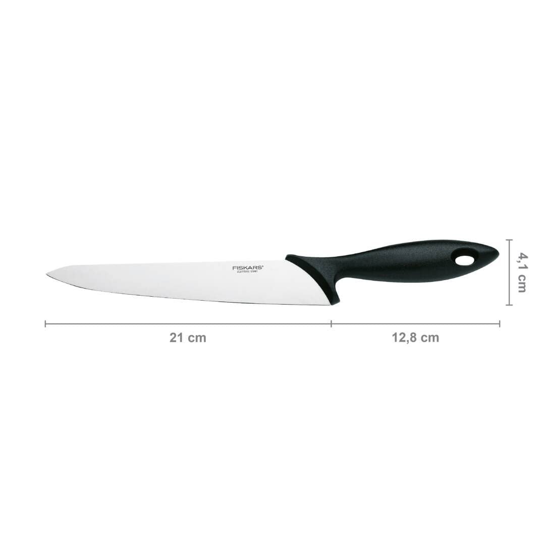 Набір ножів Fiskars Essential для овочів, 3 шт, ніж для чищення овочів, ніж для овочів, ніж для помідорів, нержавіюча сталь/PP пластик, чорний, фото №4