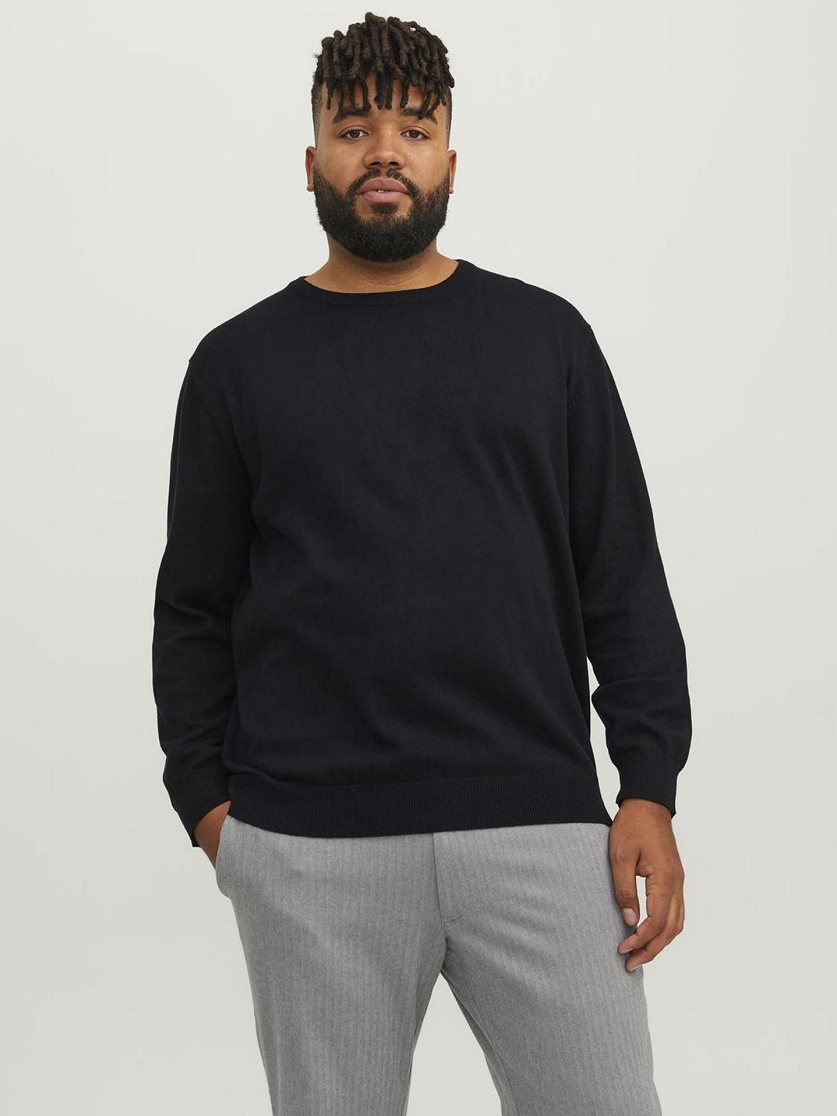 Джемпер в'язаний JACK & JONES Jjebasic Knit Crew Neck Noos Pls чоловічий, фото №3