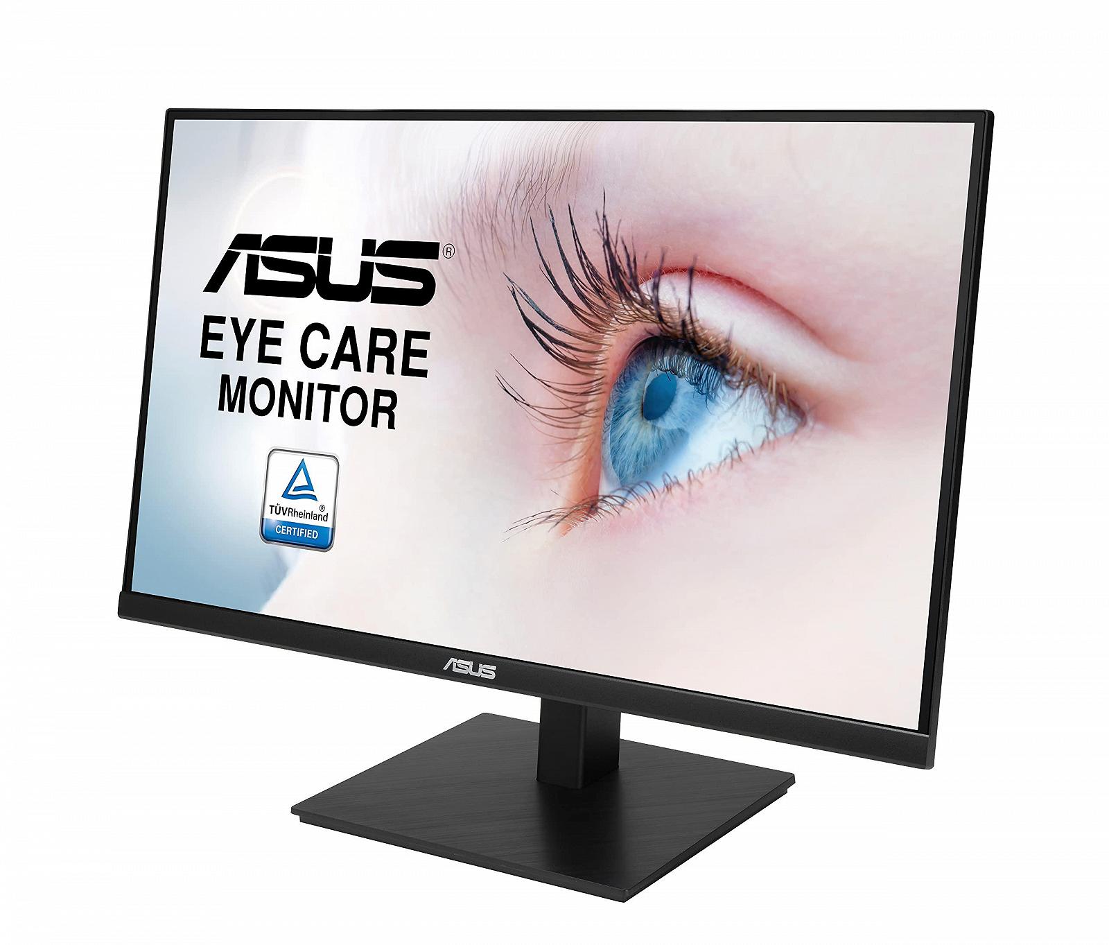 Монитор ASUS Eye Care VA27AQSB 27-дюймовый WQHD безрамочный эргономичный Flicker-Free с синим светофильтром Adaptive Sync 75 Гц 16:9 IPS панель 2560 x 1440 DisplayPort HDMI USB Hub, фото №3