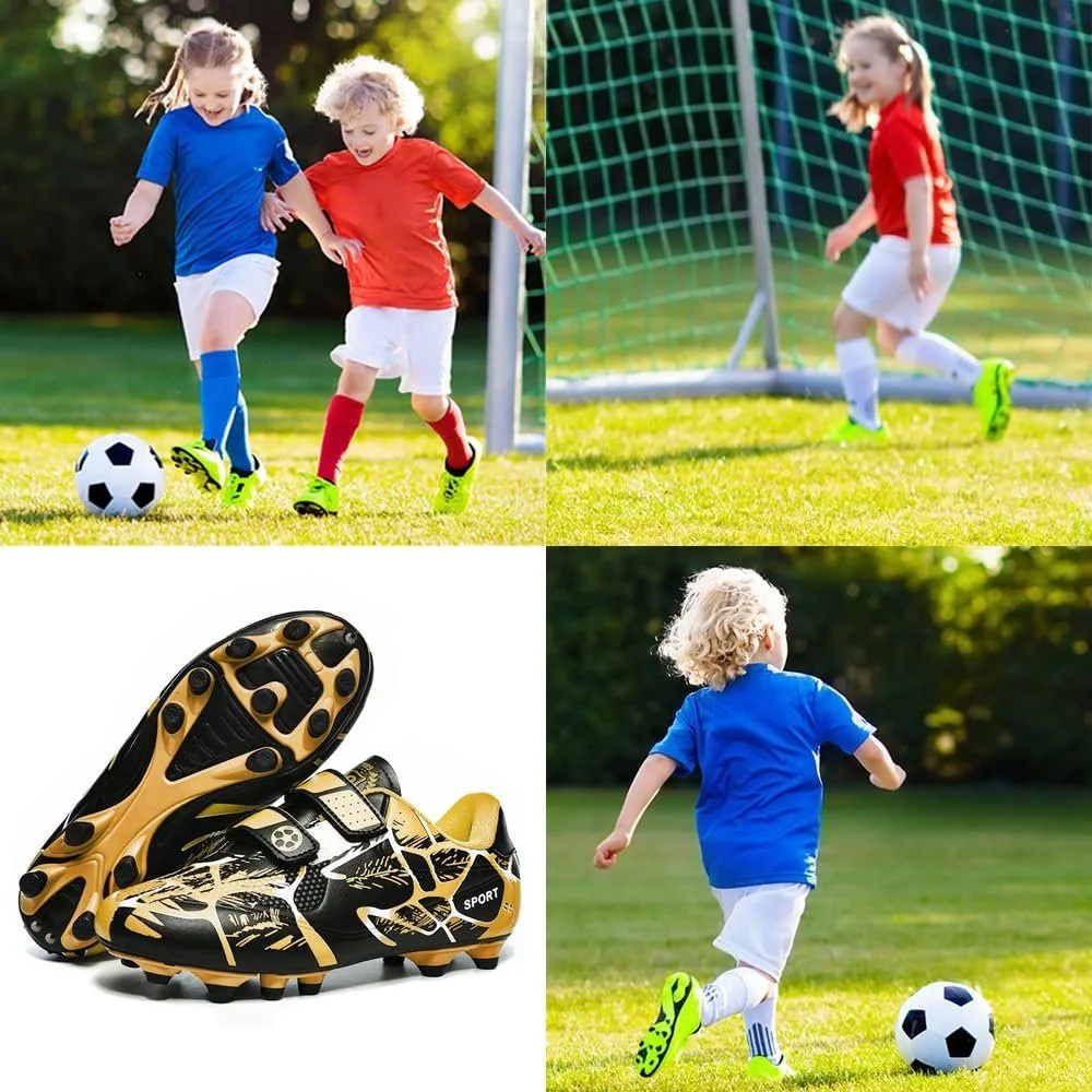 Детские футбольные бутсы для мальчиков и девочек, для тренировок на улице, спортивная обувь с шипами для искусственной травы, унисекс 28-37 EU, фото №6