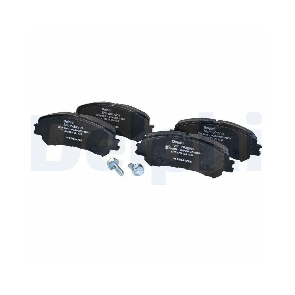 Комплект тормозных колодок, дисковый тормоз DELPHI LP3275 для RENAULT, передняя ось, фото №1