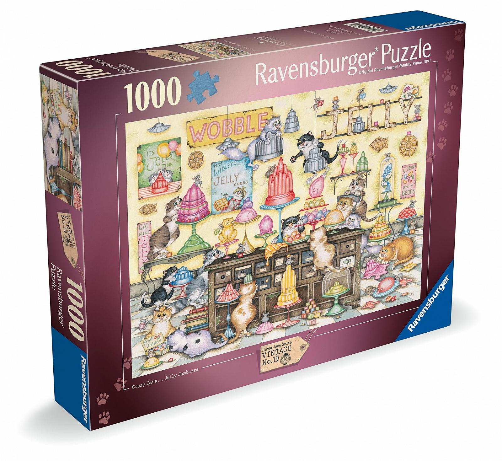 Пазл Ravensburger Crazy Cat's: Jelly Jamboree 1000 элементов, фото №1