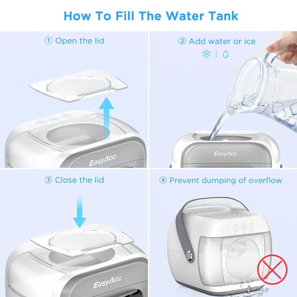 Портативный мини-кондиционер EasyAcc 300 ml 4 скорости с аккумулятором, фото №3