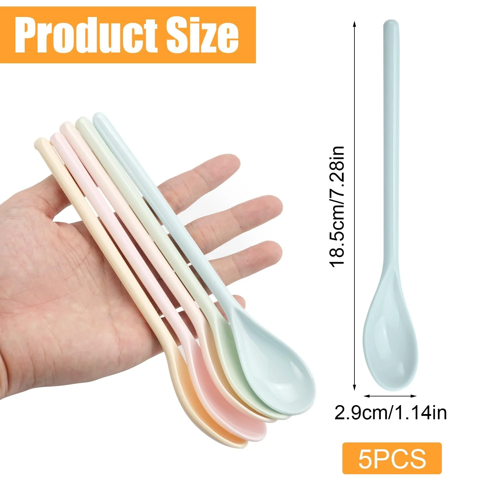 Ложки Пластикові Кольорові, фото №2