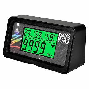 Цифровий годинник таймер зворотного відліку Jayron 9999 днів Великий LCD-дисплей Підсвітка - Фото 1