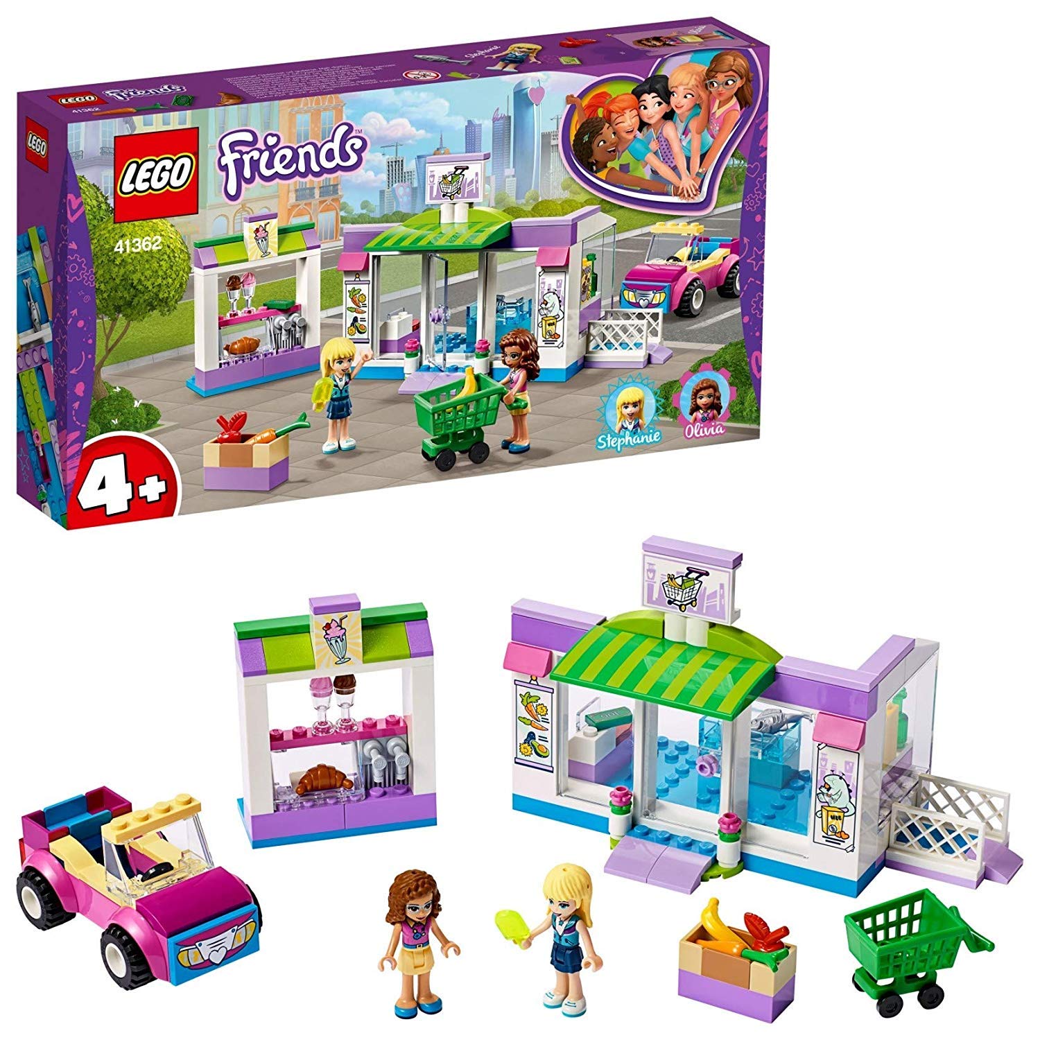 Набор Lego Friends 41362 Supermarket из Хартлейк Сити Конструктор, фото №1 Набор Lego Friends 41362 Supermarket из Хартлейк Сити Конструктор, фото №1