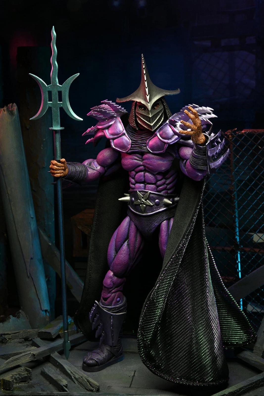 Фігурка NECA Teenage Mutant Ninja Turtles Ultimate Shredder 7 дюймів, чорно-фіолетова, з принтом, фото №7