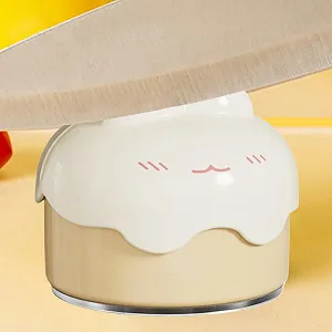 Точило для ножів та ножиць на присосці Портативне ABS synthetic.ua - Фото 1