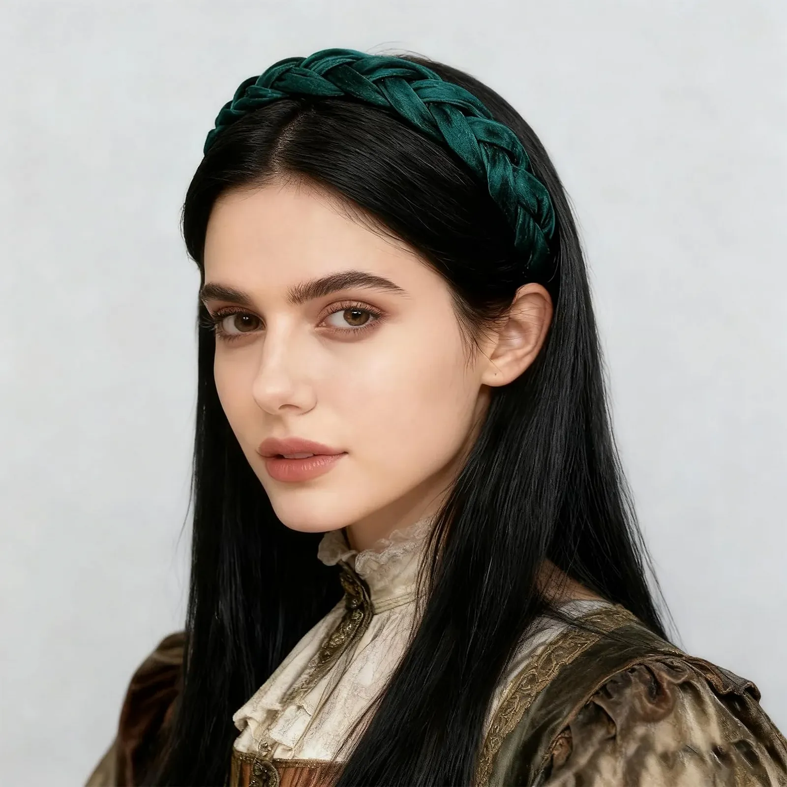 Обруч для волос плетеный для женщин, фото №5