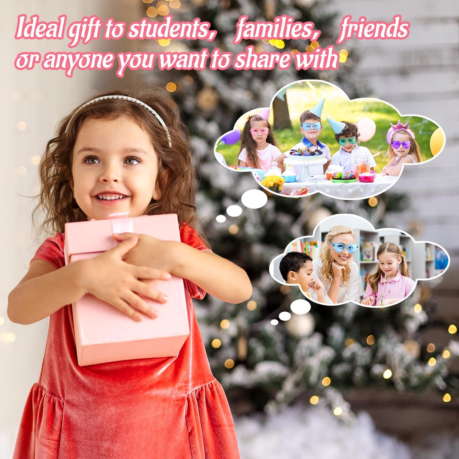 Сонцезахисні окуляри у формі серця Morcheiong, різнокольорові без оправи, фото №6