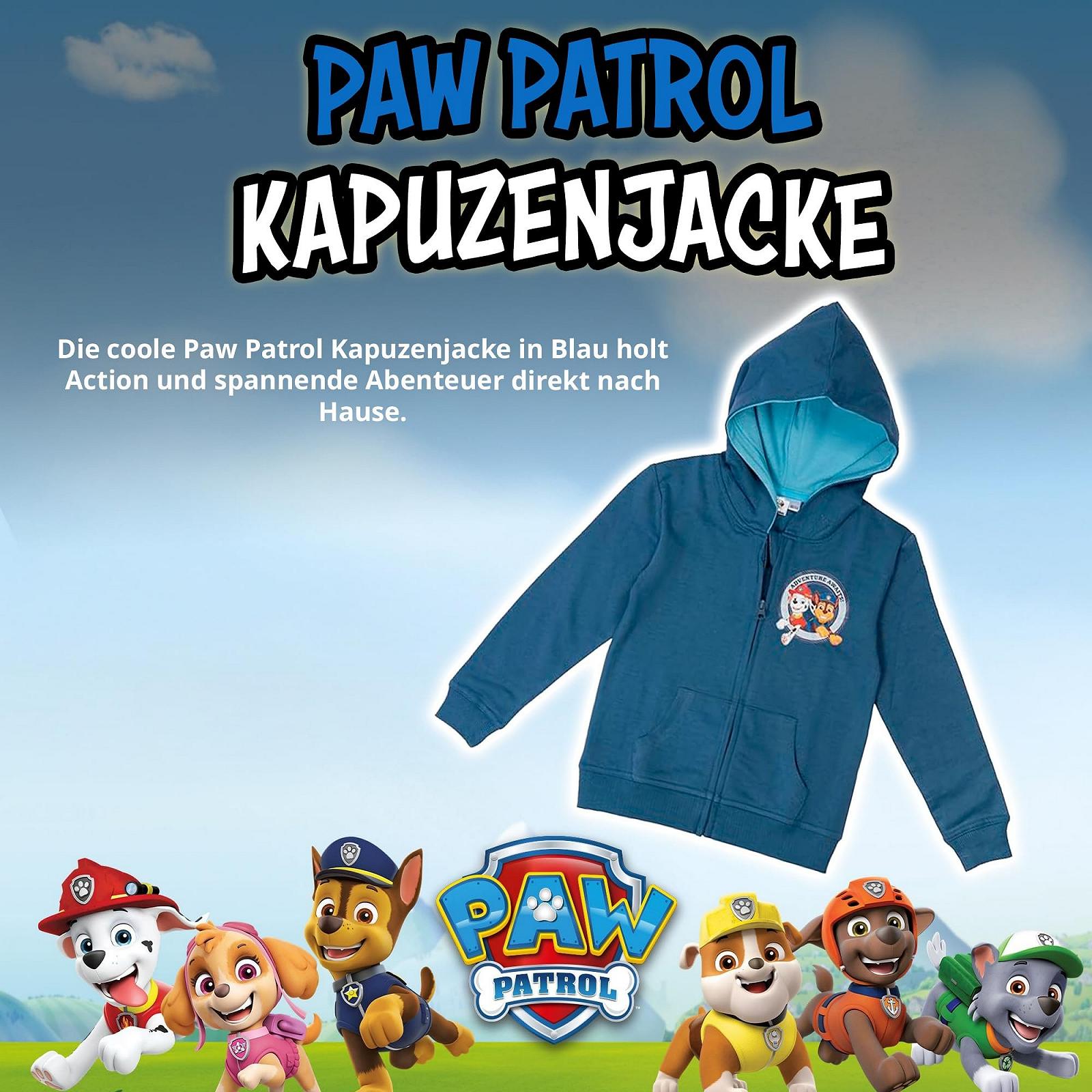 кофта Paw Patrol United Labels Толстовка для хлопчиків на блискавці Синя, фото №2