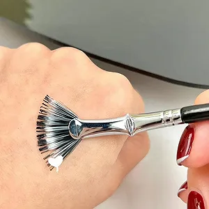 Пензель для підводки Luckxing Angled Fan, фіксована, кутова 120° synthetic.ua - Фото 1