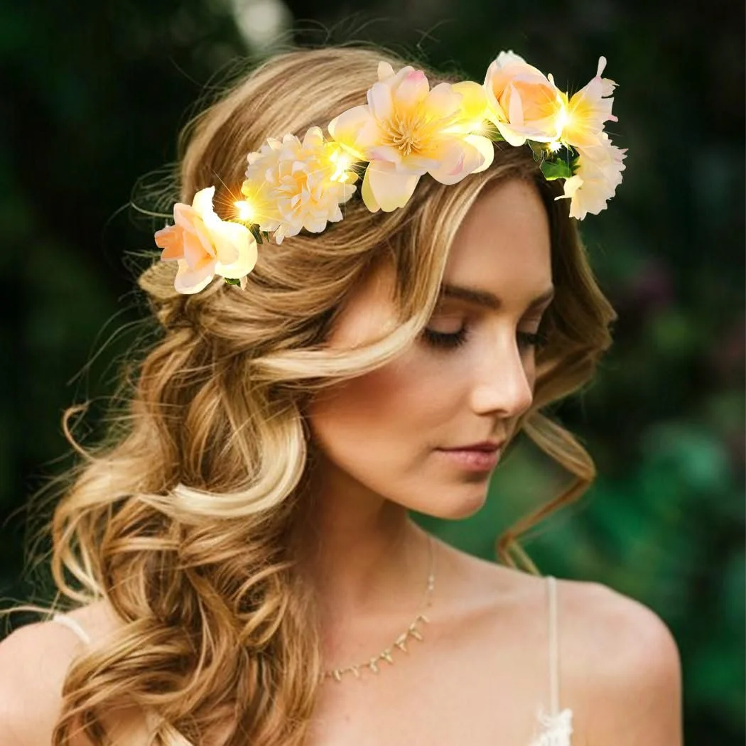 Вінок для волосся Zoestar Світлодіодний, фото №5