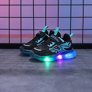 LED Обувь детская Оранжевый/Синий/Фиолетовый synthetic.ua - Фото 1