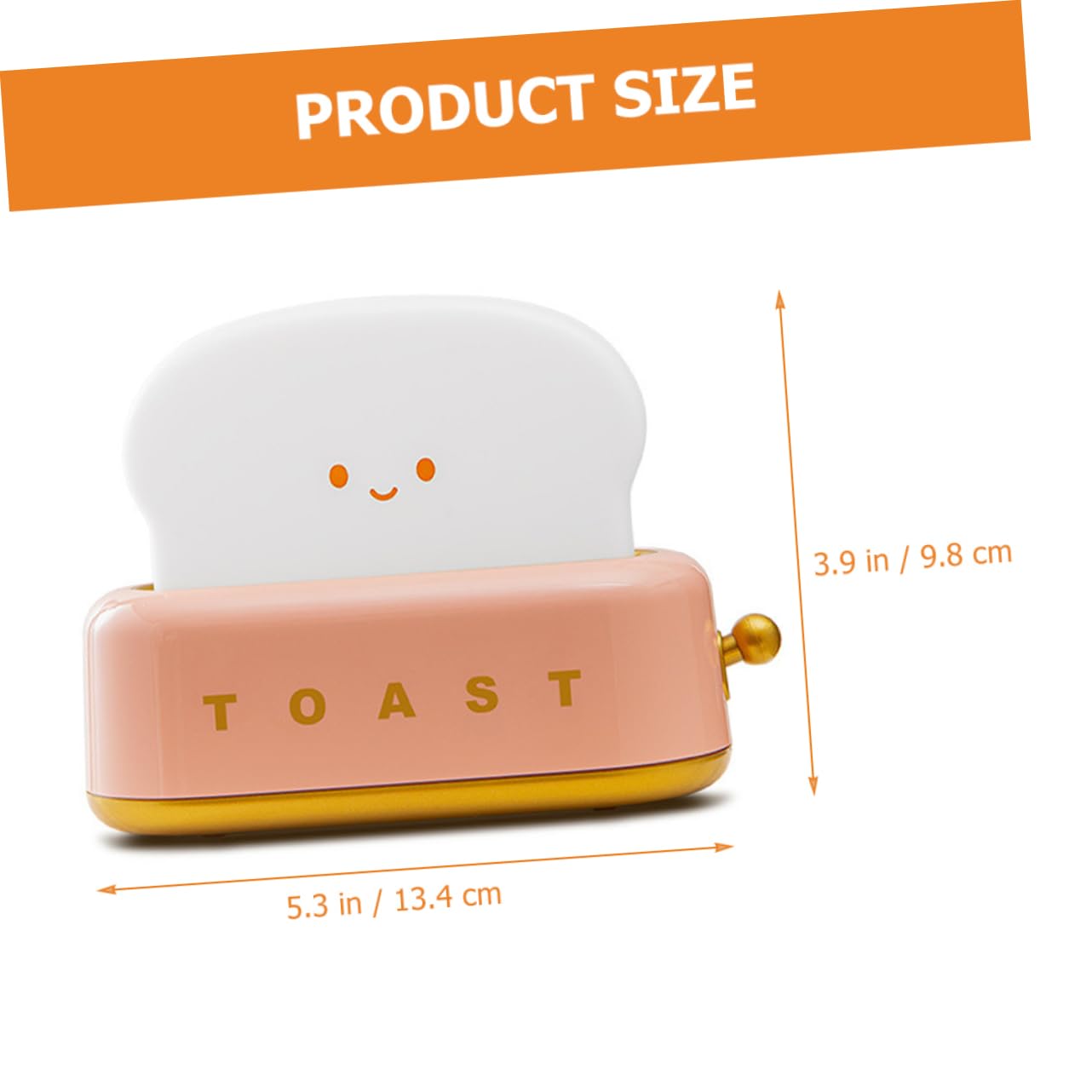 Лампа Housoutil Toaster Cute Toast LED Night Lamp Dimmable Timer Bread Light ABS, фото №7