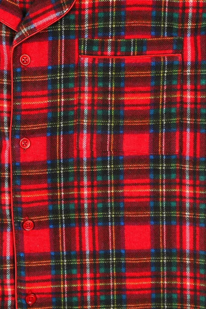 Бавовняна червона картата піжама, фото №4