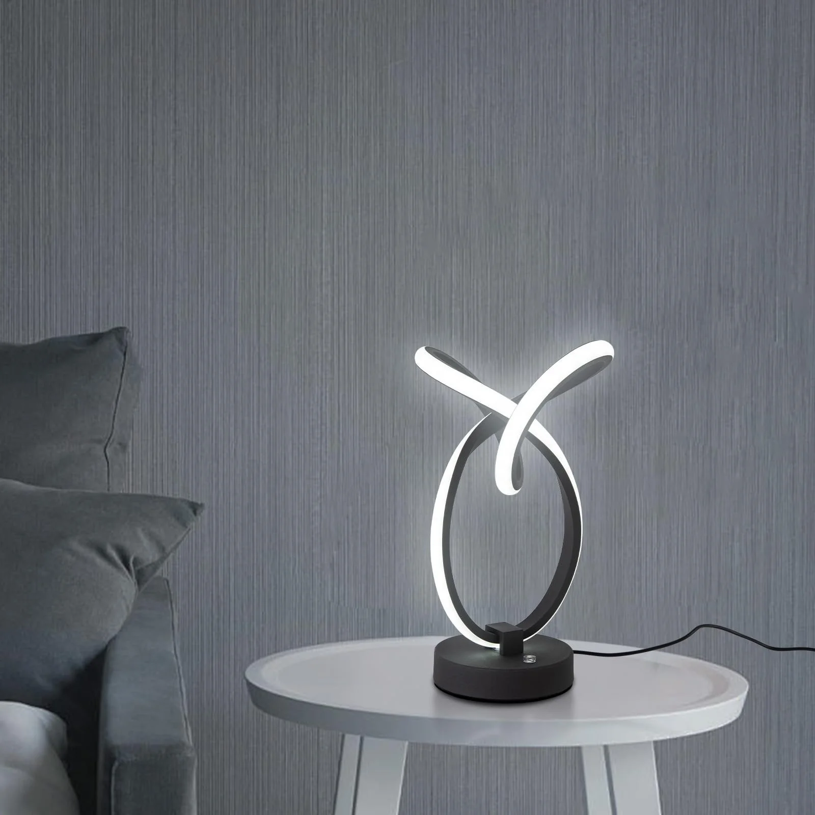 Настольная лампа Modern Spiral LED Touch Dimmable Спиральная, фото №3